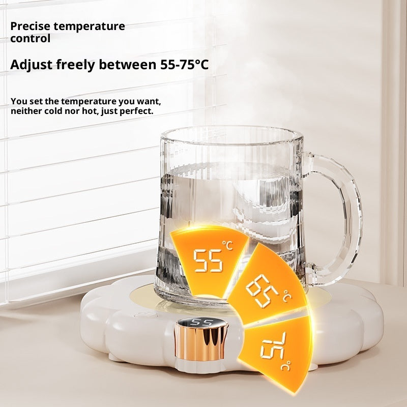 Plateau chauffe-tasse Glouglous coloris blanc