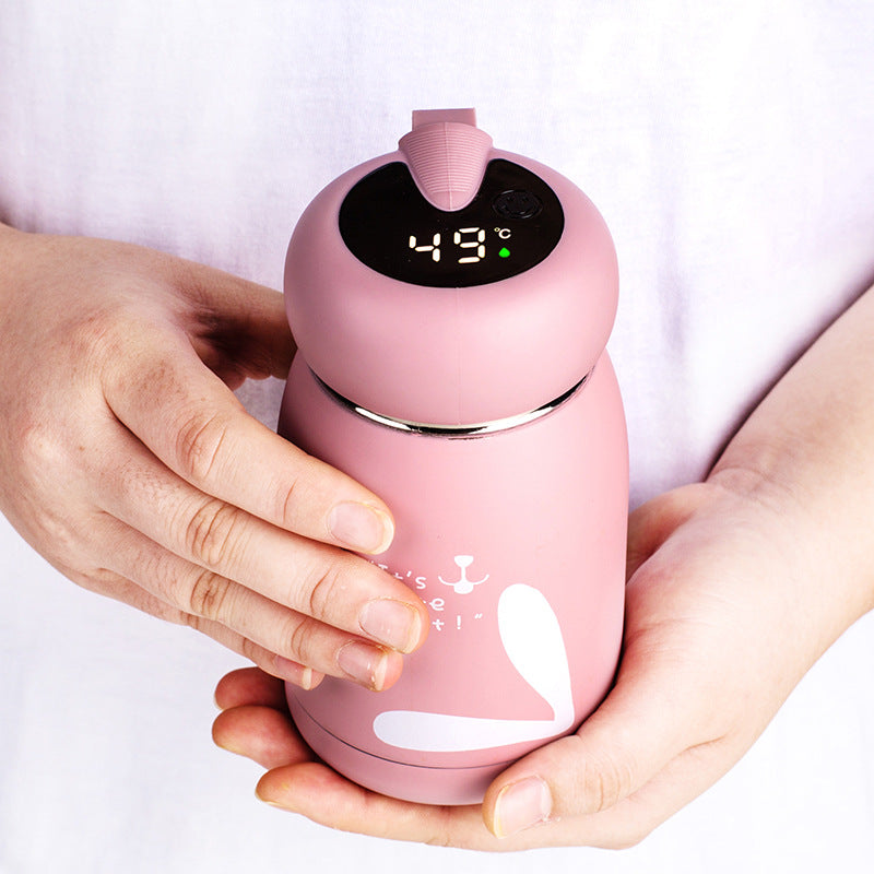 Écran LED du thermos affichant la température de la boisson