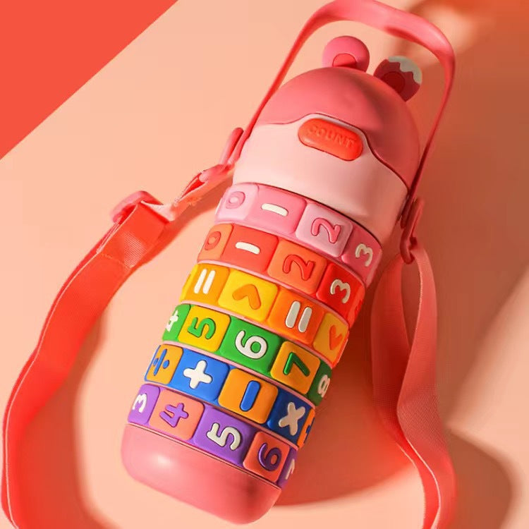Gourde thermos cartoon 430ml coloris orange