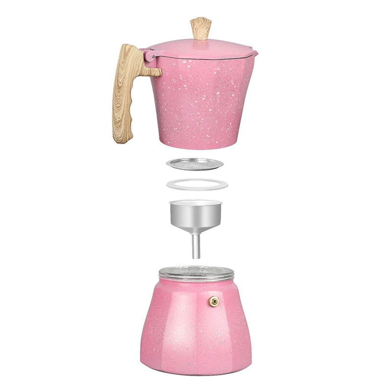 Cafetière octogonale aluminium café intense
