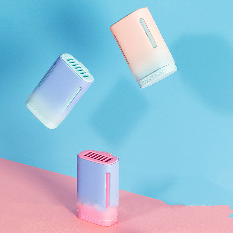 Mini ventilateur de cou translucide Breeze coloris menthe