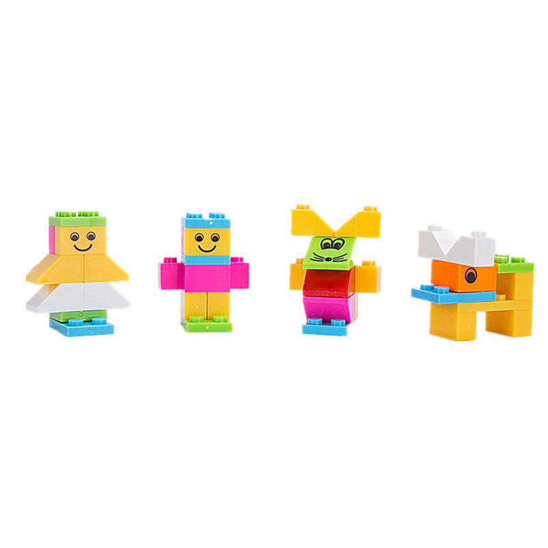 Détail des blocs colorés du mug enfant