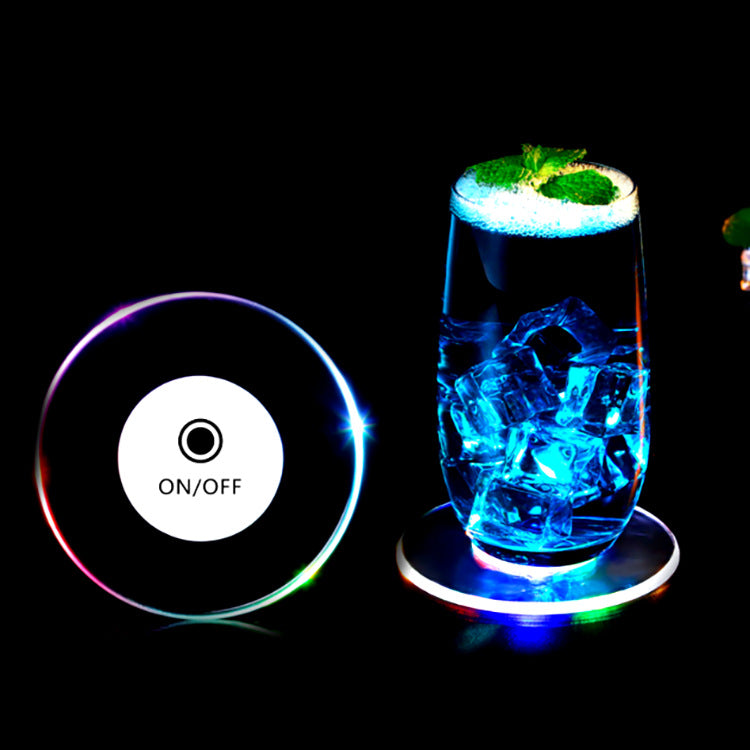 Sous-verre lumineux LED effet cristal Glouglous