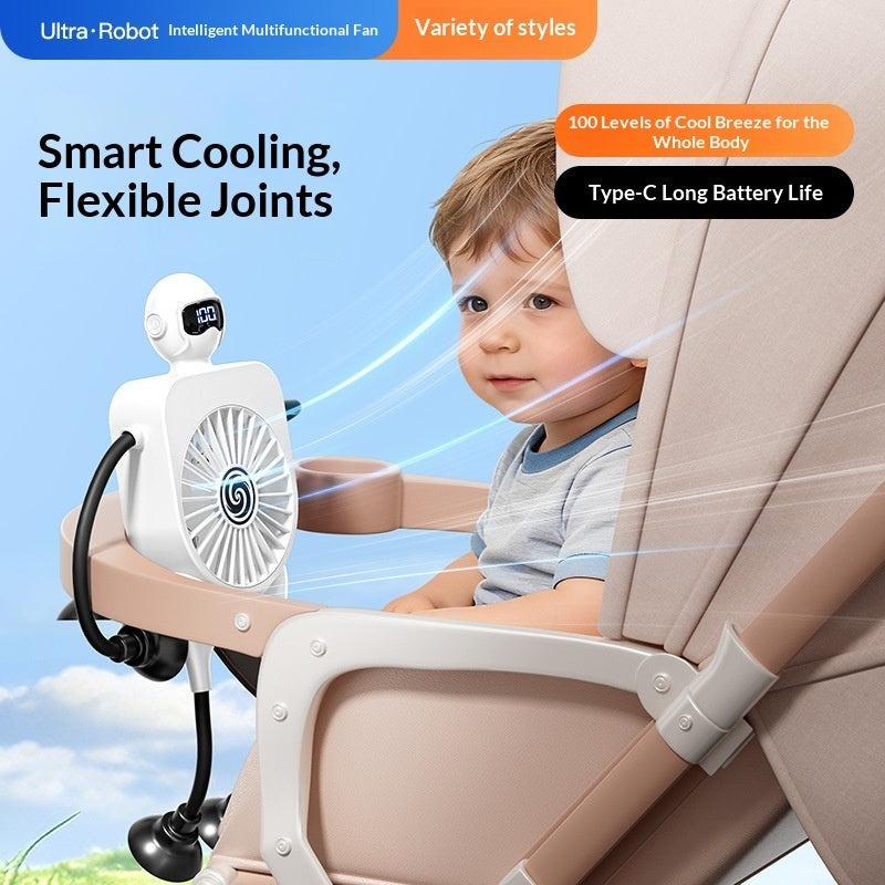 Ventilateur de bureau robot Breeze sur bureau