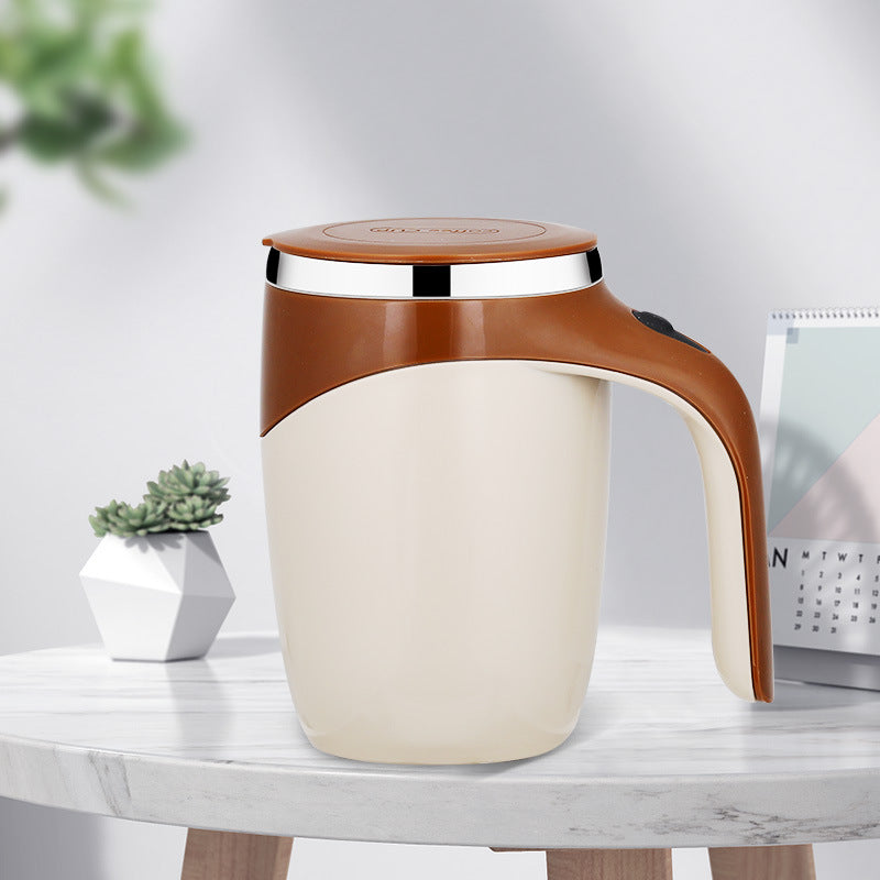Mug automélangeant électrique coloris blanc détail