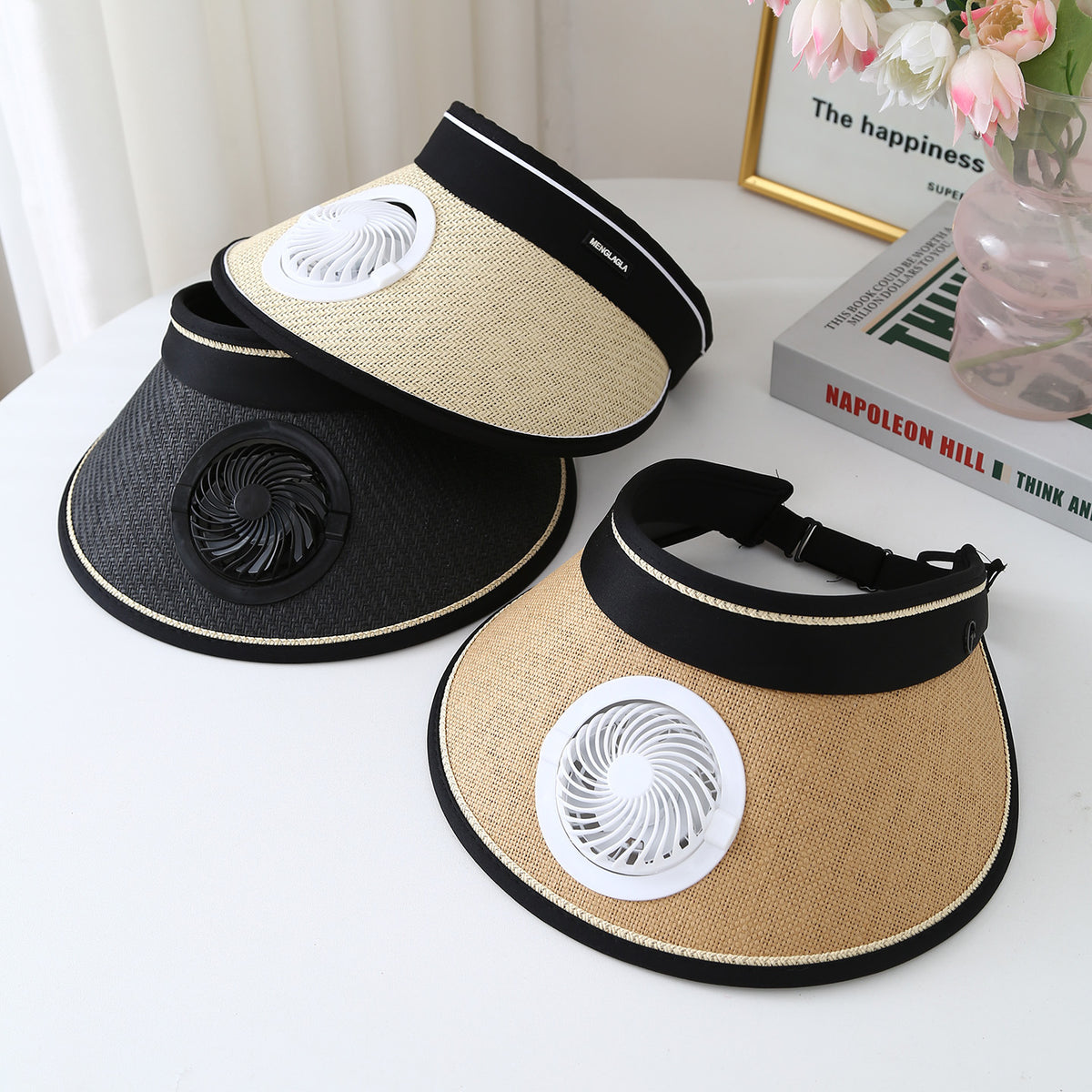 Casquette chapeau de paille Breeze portée en extérieur