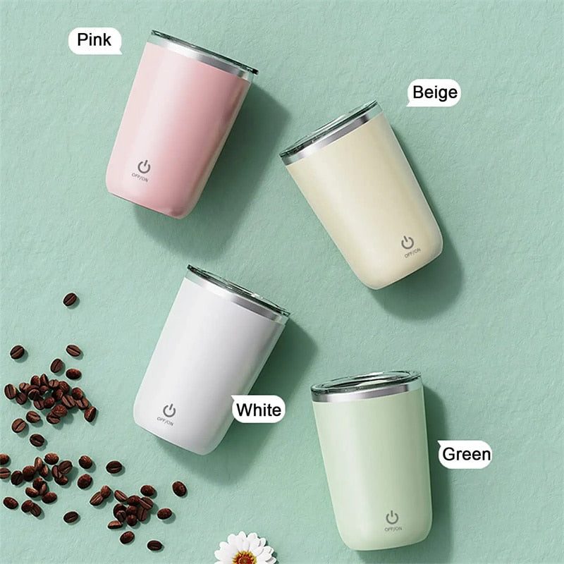 Mug 350ml inox coloris beige détail