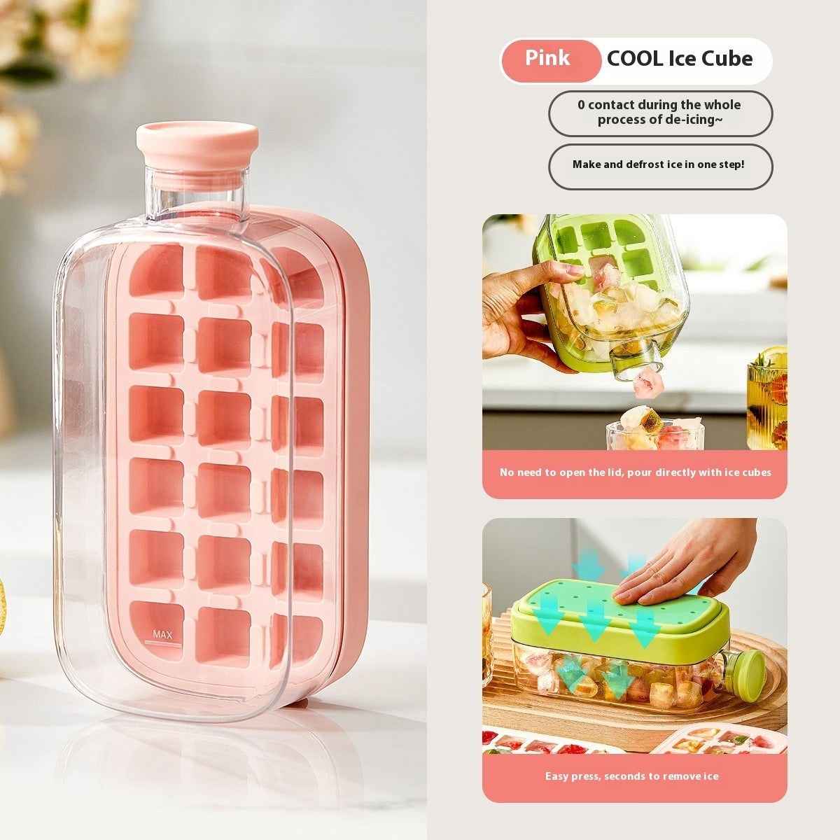 Gourde glaçons 800ml en situation d'utilisation