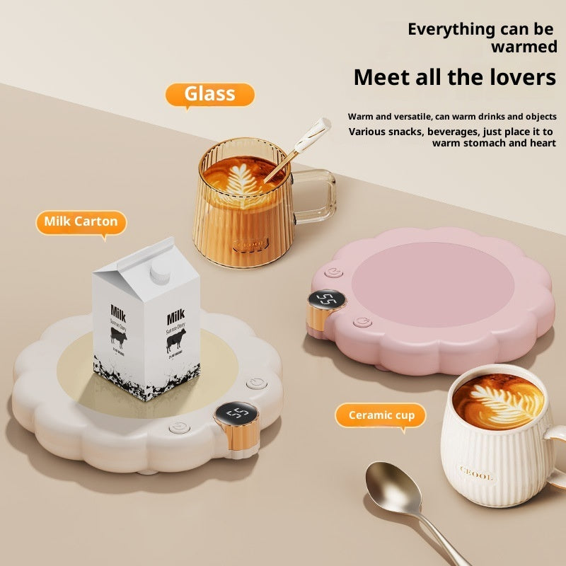 Plateau chauffe-tasse bureau intelligent Glouglous