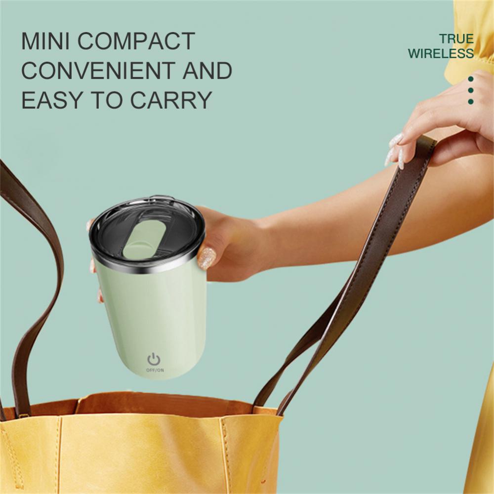 Mug 350ml inox mécanisme rotation magnétique