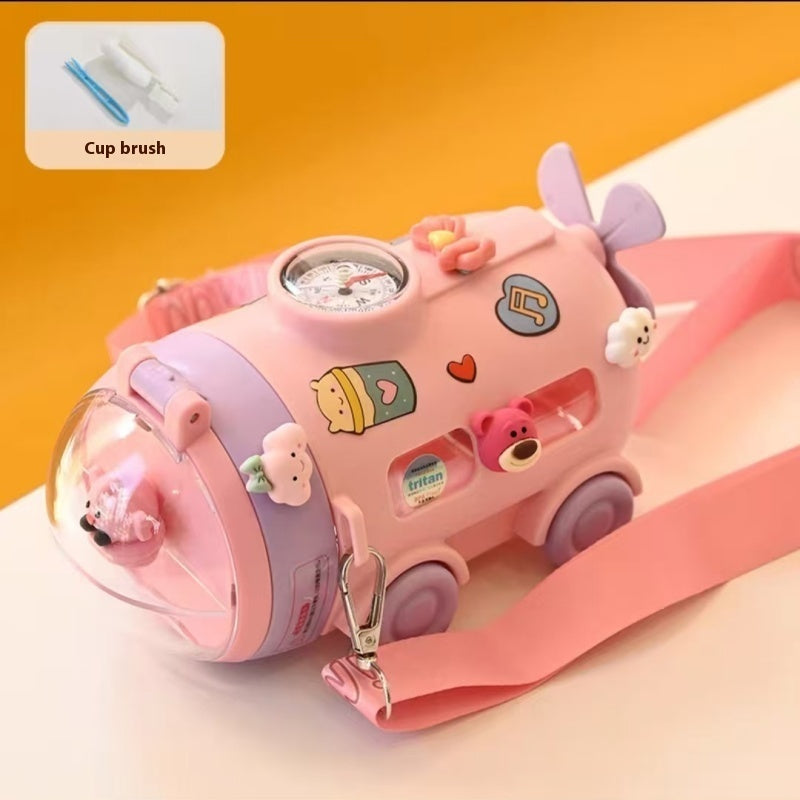 Gourde enfant sous-marin Glouglous coloris rose