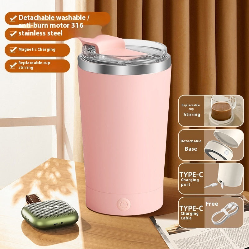 Mug automélangeant magnétique nettoyage facile