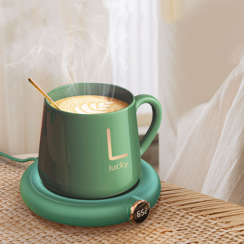 Plateau chauffant tasse bureau design discret