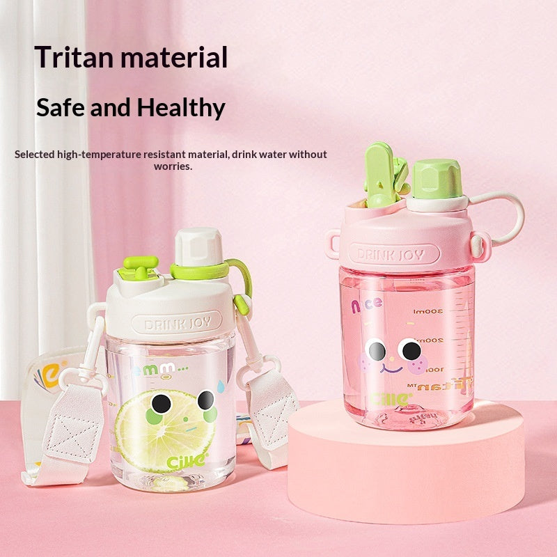 Gourde paille cute enfant légère portable