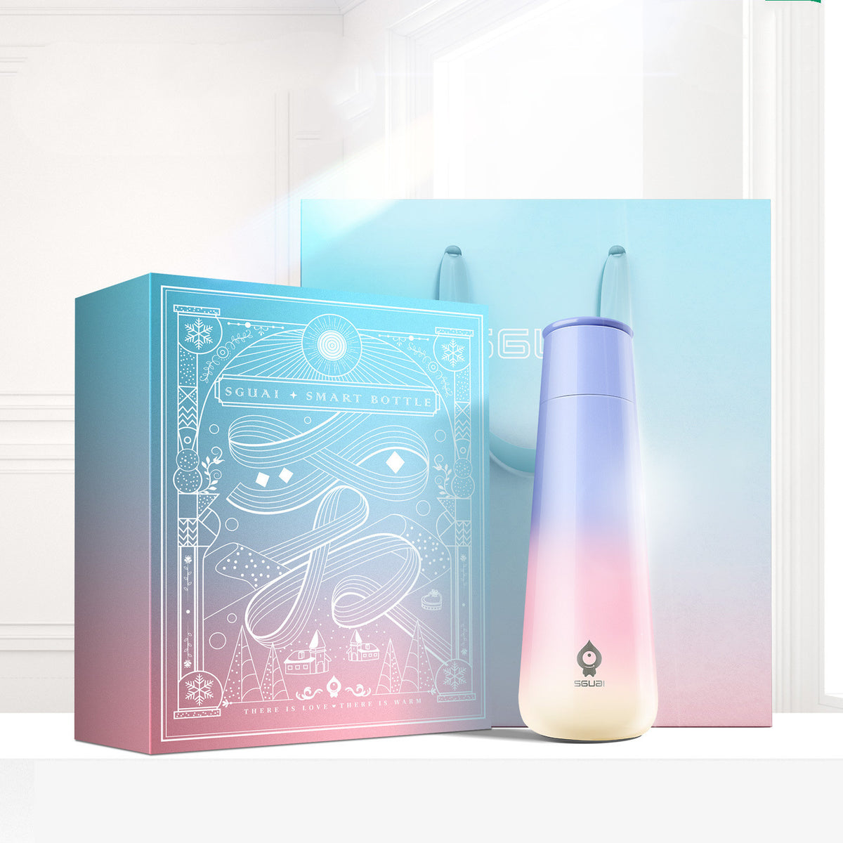 Thermos intelligent Glouglous charge magnétique