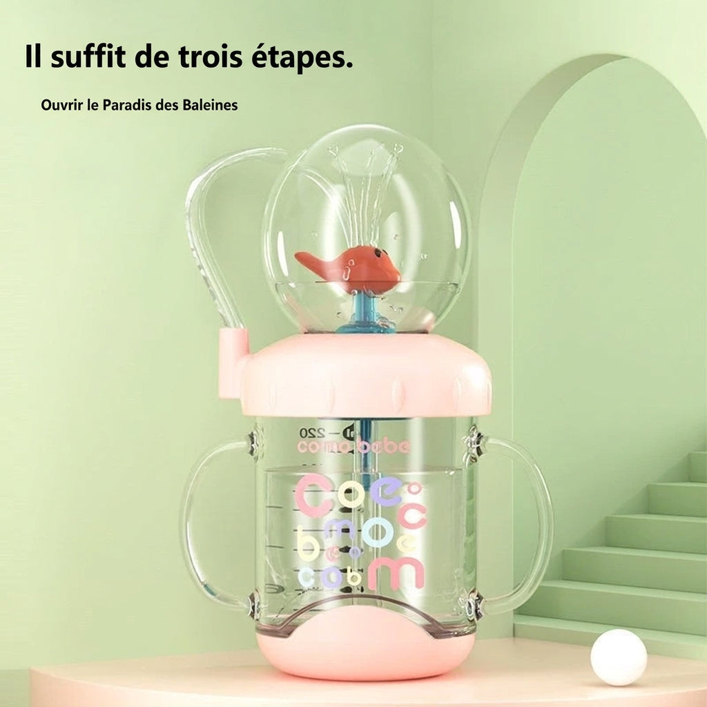 Gourde baleine Laouia sans BPA pour enfant