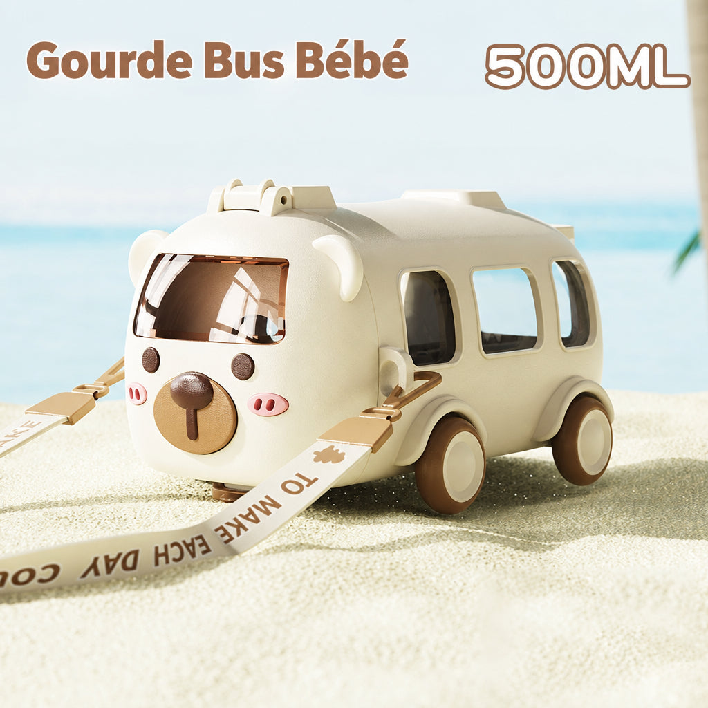 Gourde enfant à roulettes Glouglous avec stickers
