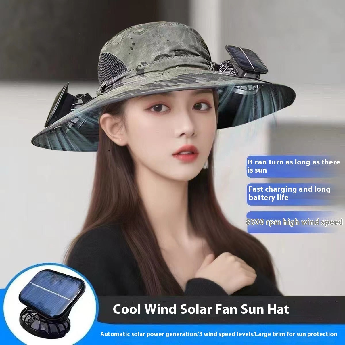 Casquette double ventilateur longue autonomie Breeze