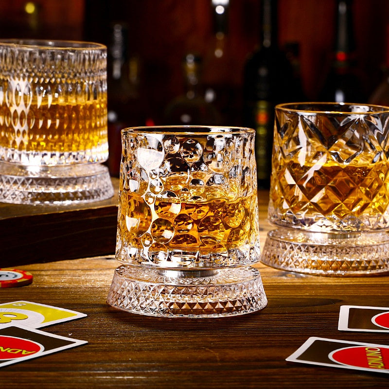 Tasse gyroscopique cristal rotation libre