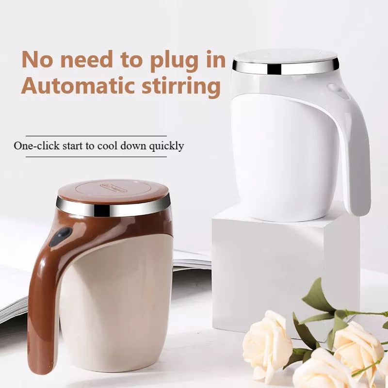 Mug automélangeant électrique intérieur inox