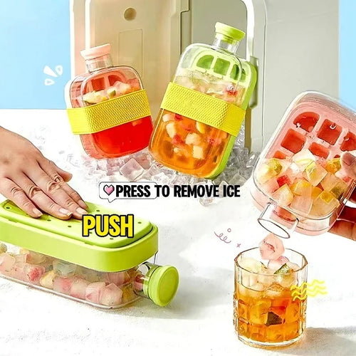 Gourde glaçons instantanés 800ml avec moule intégré