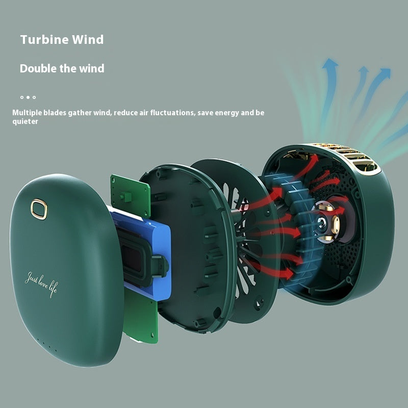 Ventilateur de cou sans pales Breeze vue de face